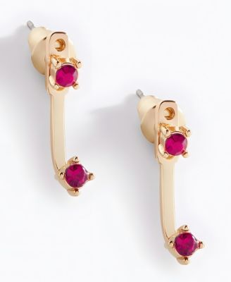 Birthstone Drop Ear Jacket Earrings