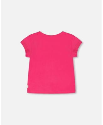 Baby Girls Cotton Jersey T-Shirt Pink