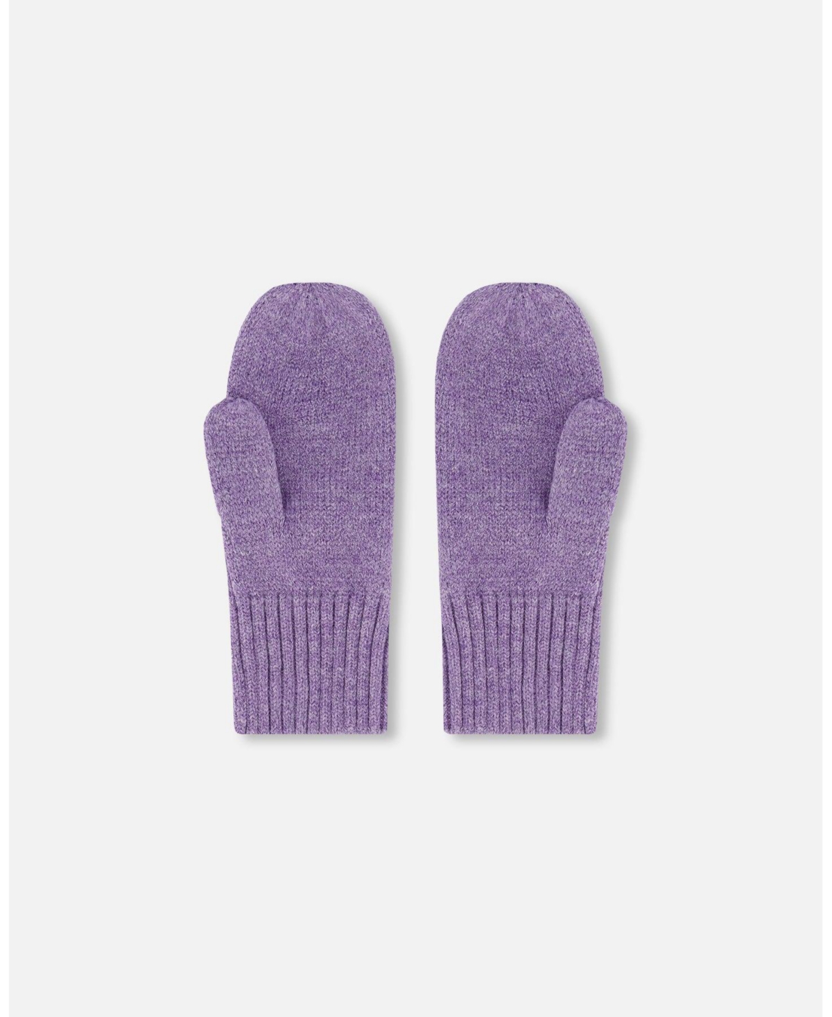 Deux par Deux Girl Ribbed Knit Mittens