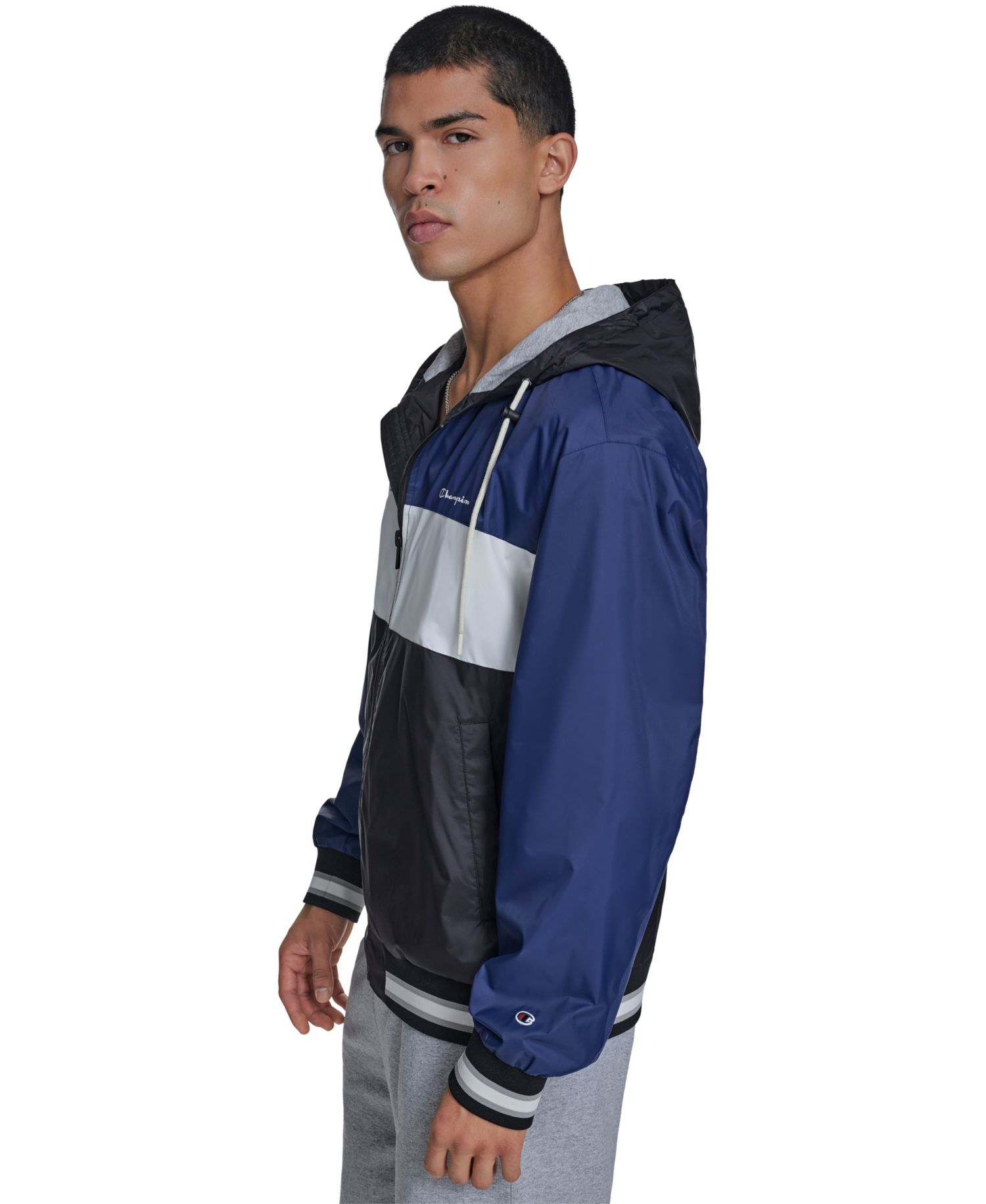 Men's Retro Hooded Rain Jacket