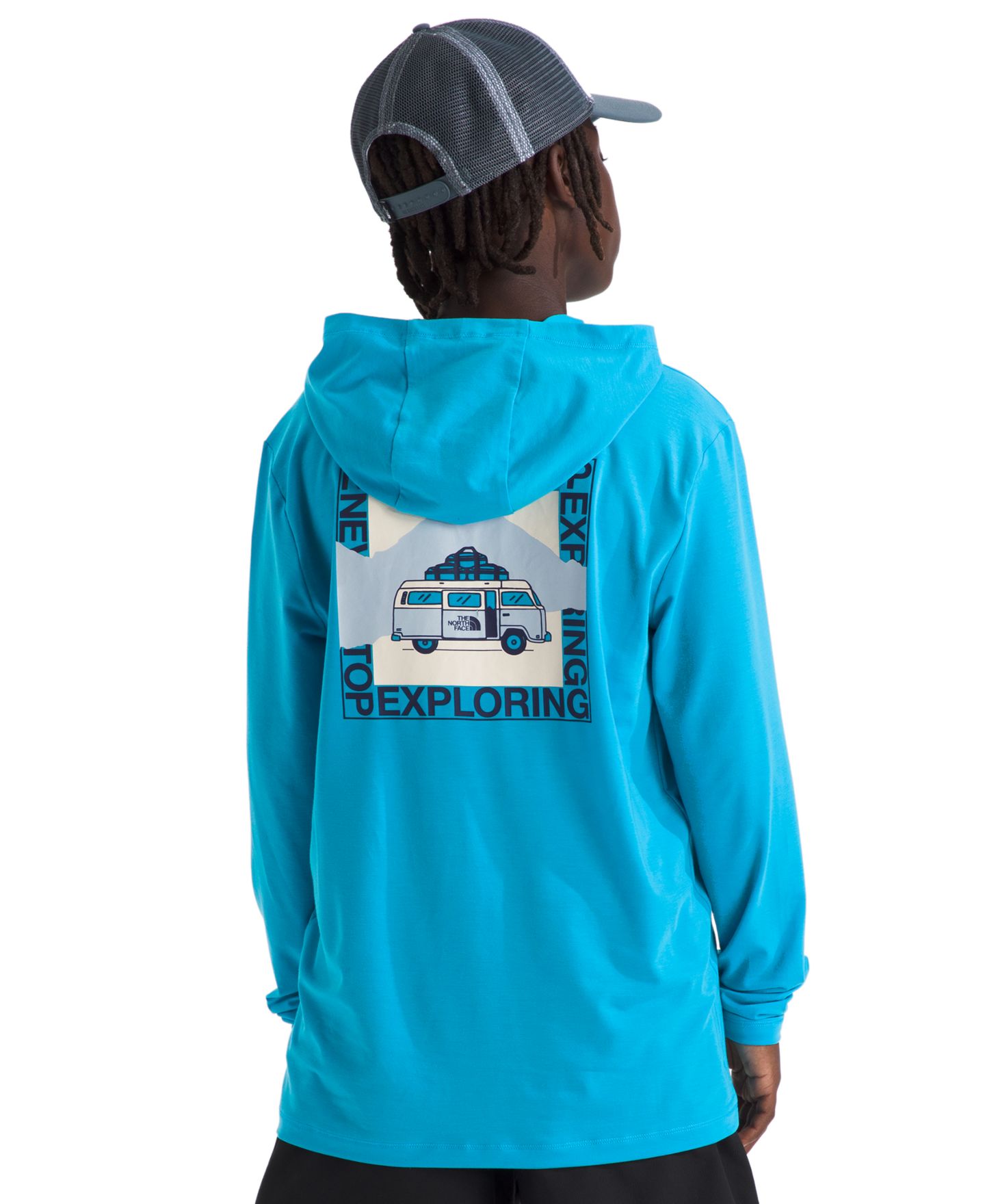 Детское худи The North Face Teen Adventure Escape The City Long-Sleeve, цвет: Синий — фото 4
