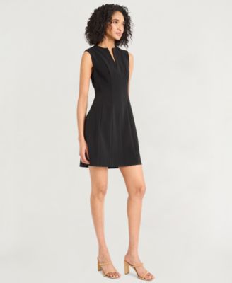 Women's V-Neck Multi Seamed Dress