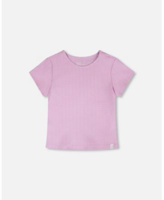 Toddler Girls Crinkle Jersey T-Shirt Lilac