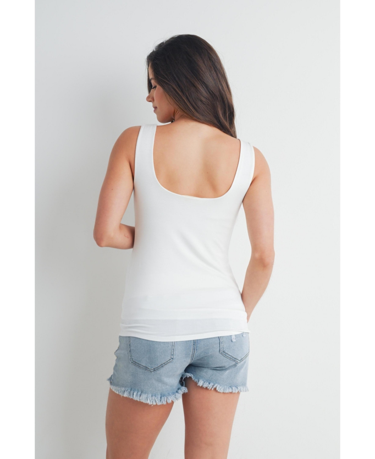 Hello Miz Maternity Sweetheart Neckline Tank Top