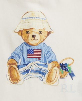 Baby Girls' Polo Bear Top and Shorts, 2-Piece Set