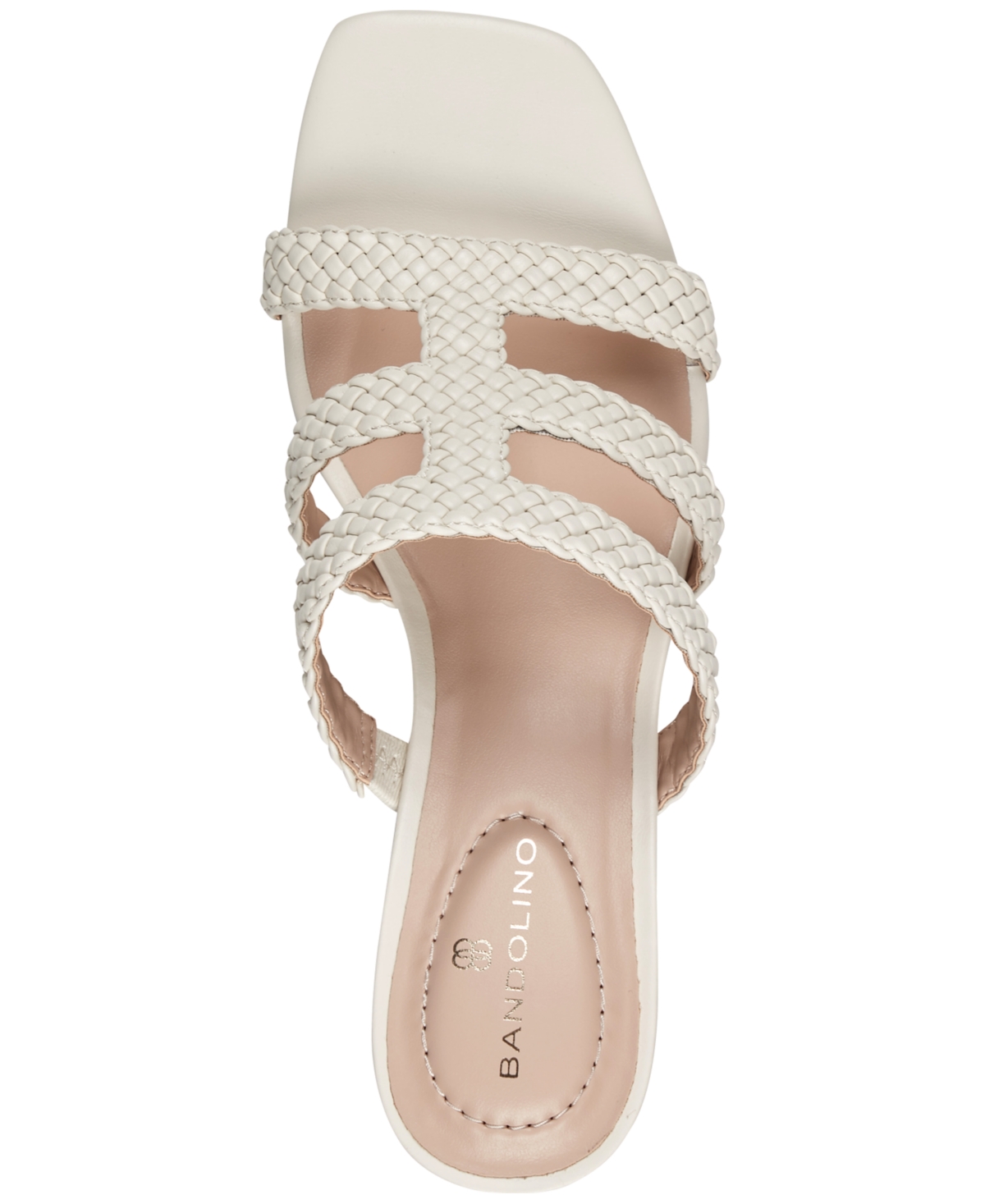 Bandolino Women's Mumm Woven Square Toe Dress Sandals