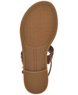 Women's Cruman Ornamented T-Strap Flat Sandals