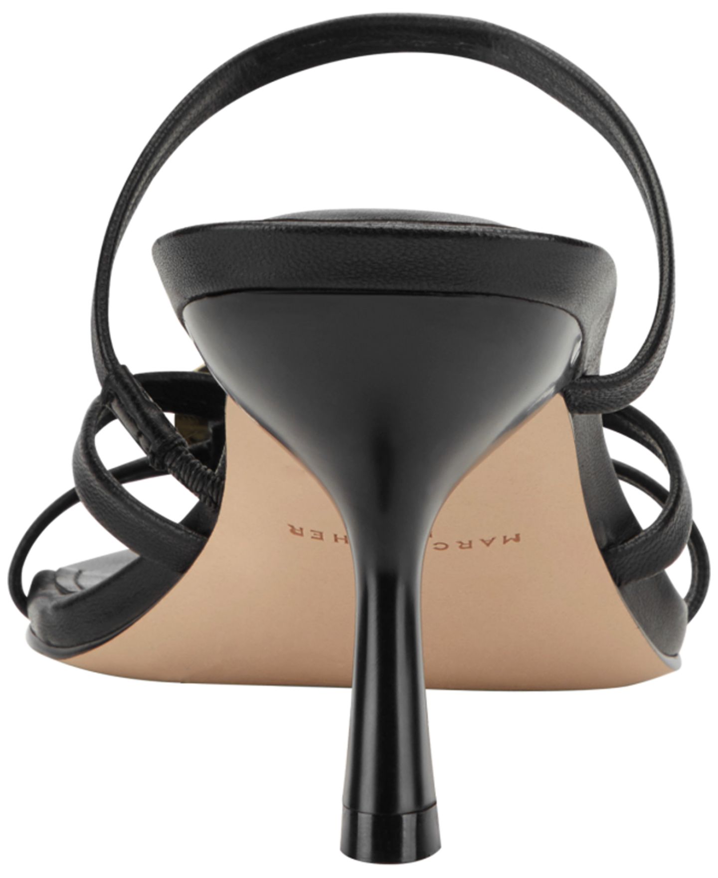 Женские сандалии Marc Fisher LTD Natesa Ornamented Strappy Leather Dress Sandals, цвет: Чёрный кожаный — фото 3
