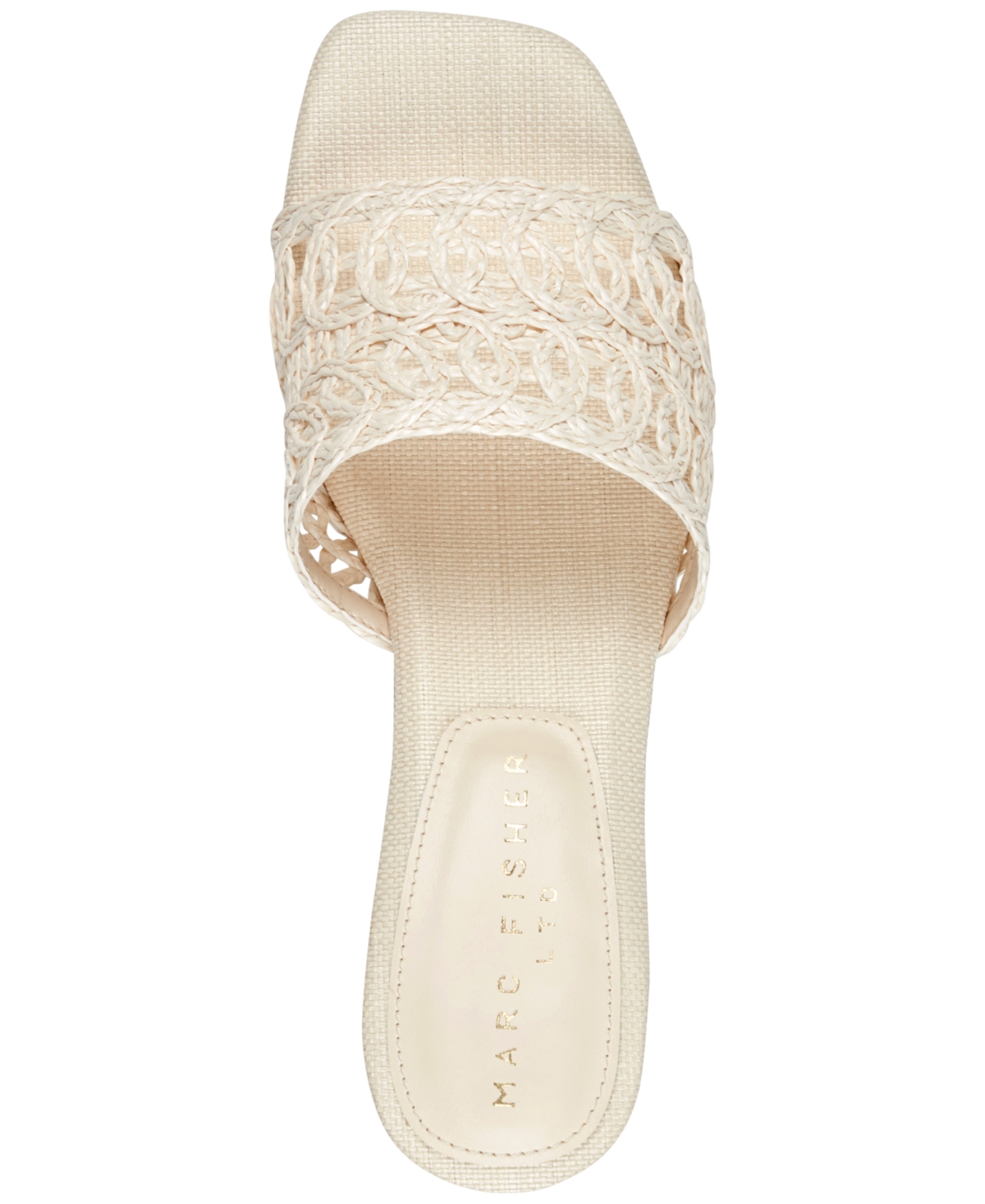 Marc Fisher Ltd Women's Follie Woven Slip-On Dress Sandals