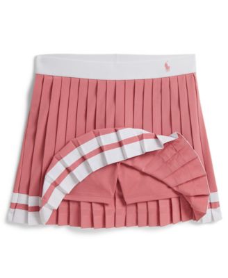 Girls' 7-16 Striped Pleated Pull-On Skort