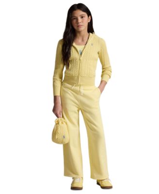 Girls' 7-12 Mini-Cable Full-Zip Hoodie