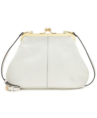 Sofia Small Leather Kisslock Clutch