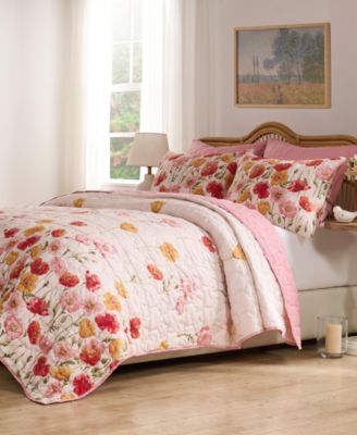 Breeze Modern Floral 3-Pc. Quilt Set, King/California King