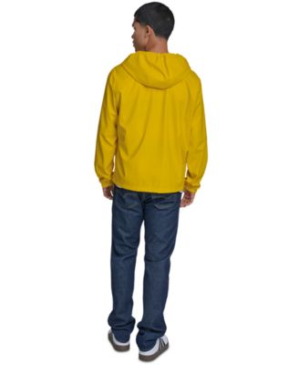 Men's Rubberized Hooded Rain Jacket