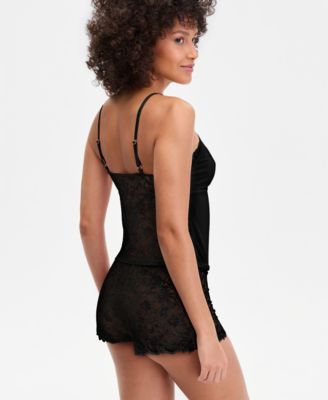 I.N.C International Concepts Women's Lace Back Tank & Shorts Set