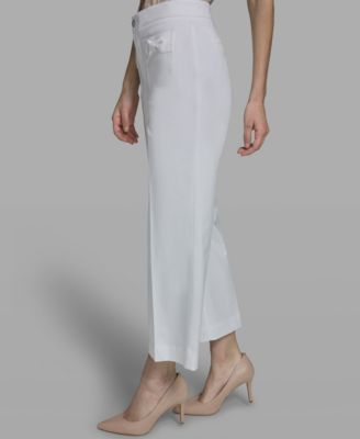 Women's Straight Bow Pocket Pants