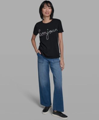 Women's Crew Neck Sunglasses T-Shirt