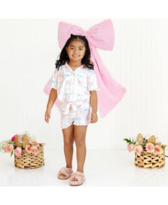 Toddler Girls Gingham Trellis Lounge Set