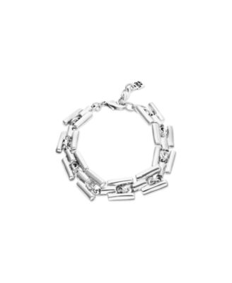 Sterling Silver Plated Alloy Bracelet with Links