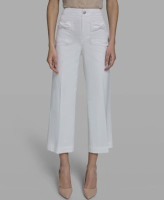 Women's Straight Bow Pocket Pants