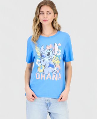 Juniors' Stitch Ohana Graphic Crewneck T-Shirt