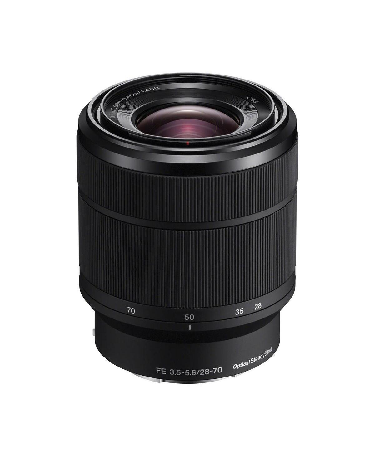Sony Fe 28-70mm f/3.5-5.6 Oss Lens, Bundle with 55mm Essentials Filter Kit, Cleaning Kit and Cleaning Cloth