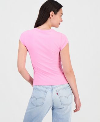 Juniors' Orchid Graphic T-Shirt