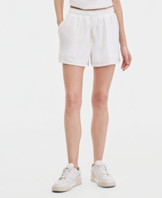 Juniors' Seashell Drawstring Pull-On Shorts