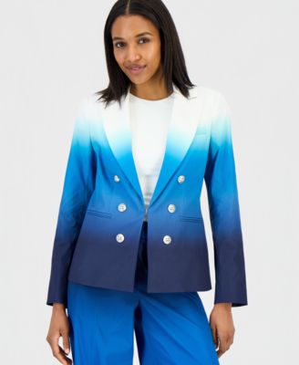 Women's Ombre Faux-Double-Breasted Blazer