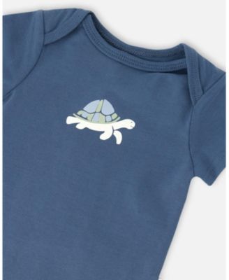 Baby Boys Evolutive Cotton Jersey Onesie