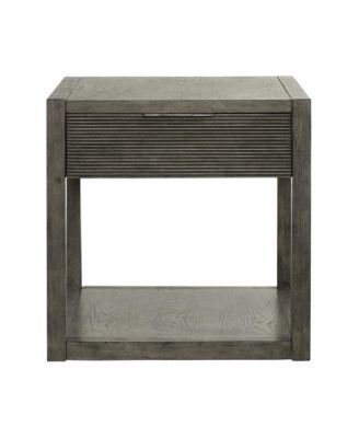 Bartlett Field End Table in Driftwood in Dusty Taupe Finish