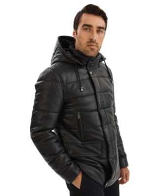 Men's CLIFTON 3/4 Puffy with Hood Lamb Largo