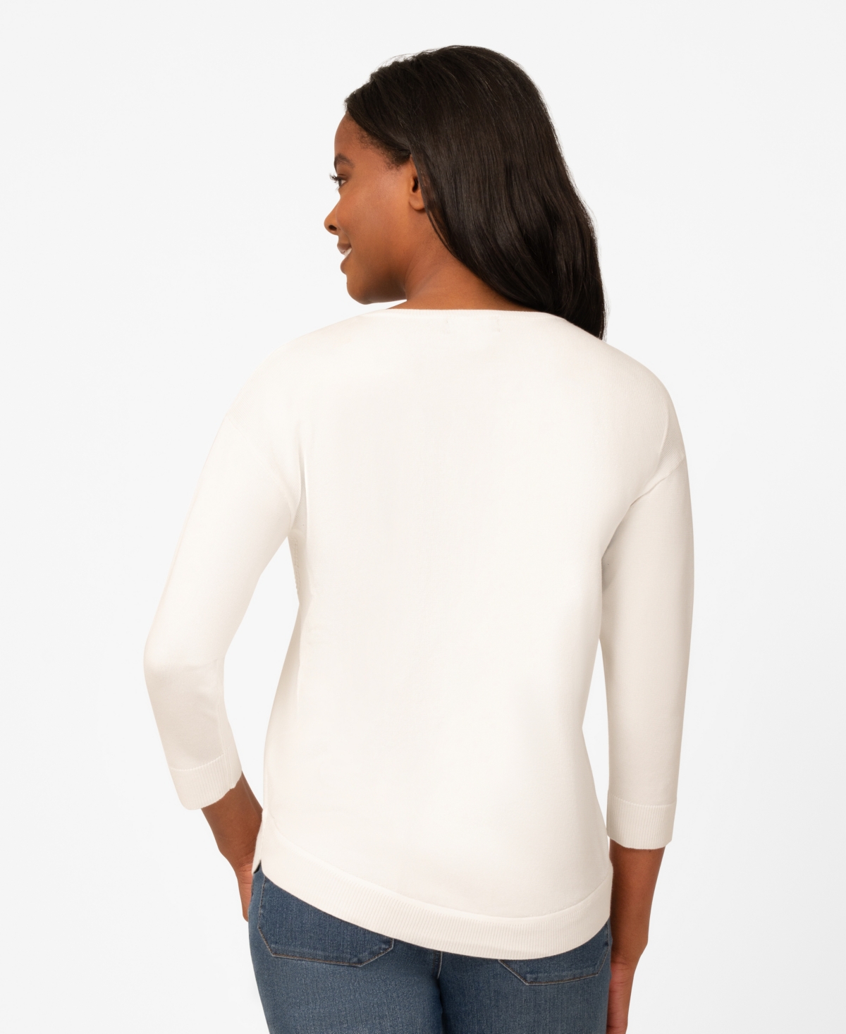 Melissa Paige Women's Heart Textured Hi-Low Sweater, Macy's Exclusive