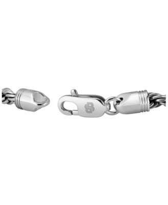 Men Myles Ionic Plated Antique Silver Steel Bracelet