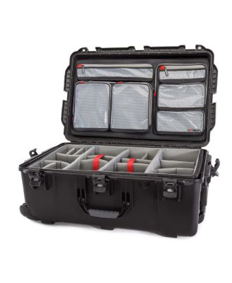 Wheeled Series 963 Waterproof Hard Case with Lid Organizer and Padded Dividers