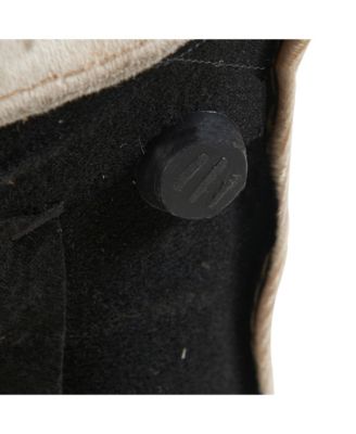 Mid Century Modern Accent Chair - Pet-Friendly 2-in-1 Soft Fabric Armchair, White