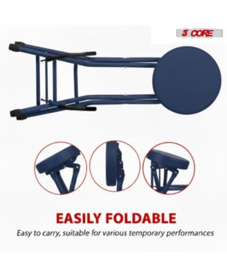 Guitar Stool 3.15" Padded Chair Foldable Heavy Duty Music Seat Built in Foot Rest Guitar Stand