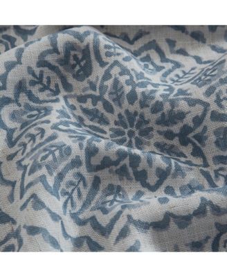 Giovanni Medallion Linen Blend Window Curtain Panel