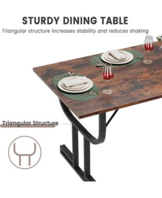 Kitchen Table 70.9 Inch Dining Table Farmhouse Kitchen Table for 6 to 8 Peoplefor Dining Room, Home Office