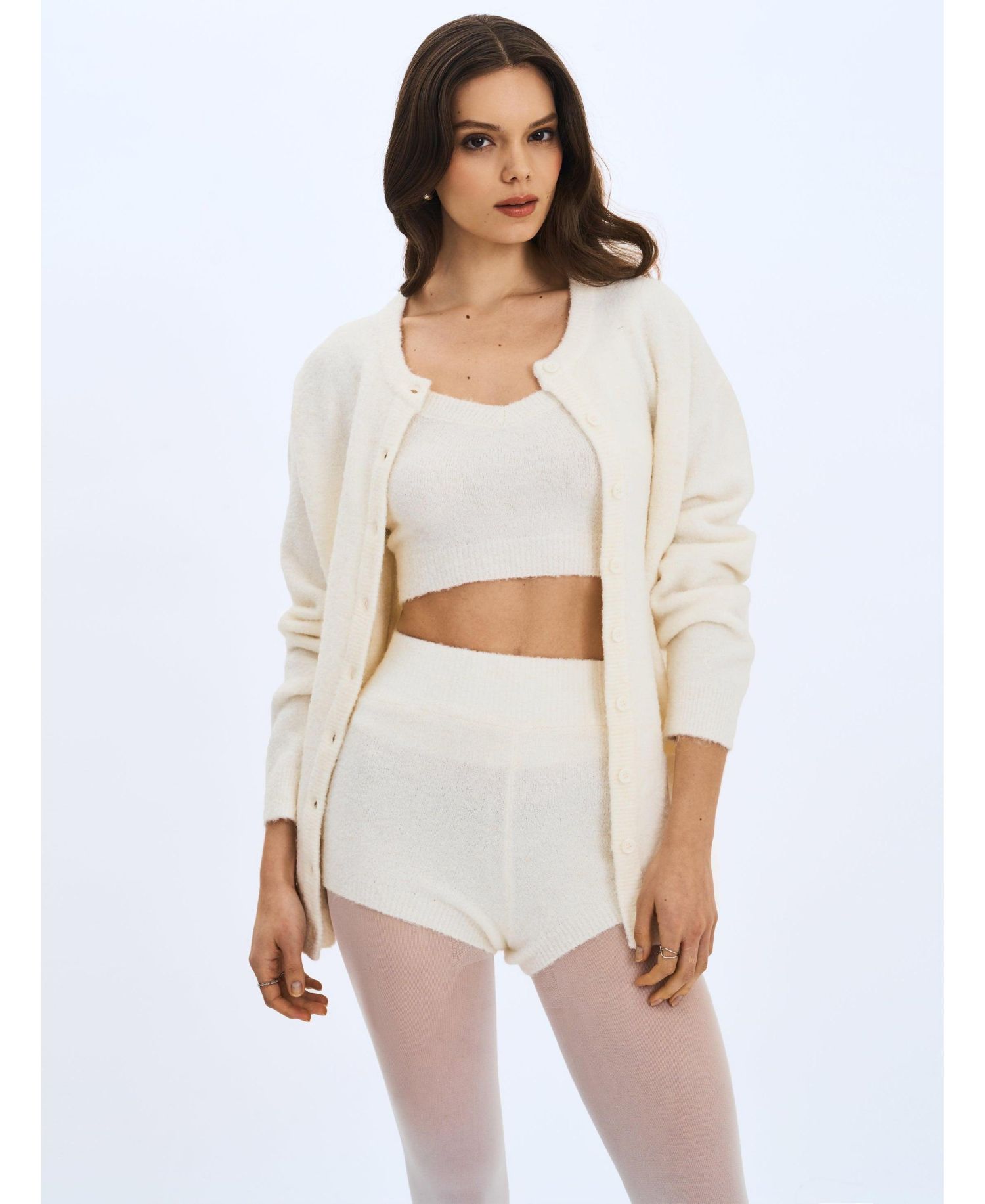 Women's Orla Wool-Blend Ribbed Knit Cardigan