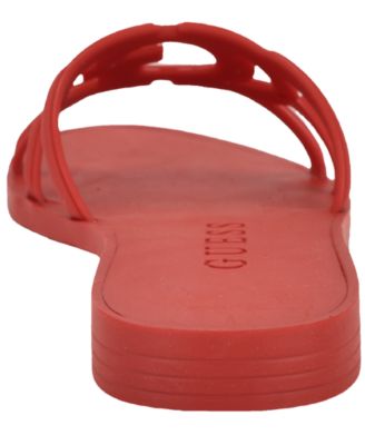 Women's Elyho Jelly Cutout Logo Flat Sandals