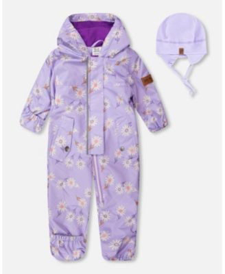 Baby Girls Mid-Season One-Piece Outerwear with Hat
