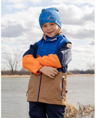 Baby Boys Stretch Jersey Beanie with Smiley Print
