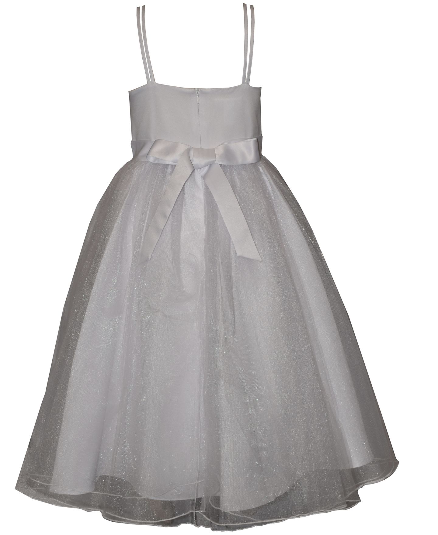 Платья Bonnie Jean Jacket and Tulle Communion Dress, 2-Piece Set для девочек, цвет: Серый — фото 3