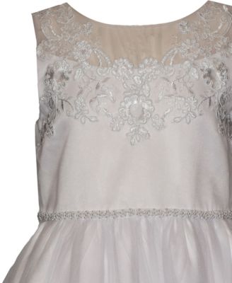 Girls' 7-16 Embroidered Communion Dress