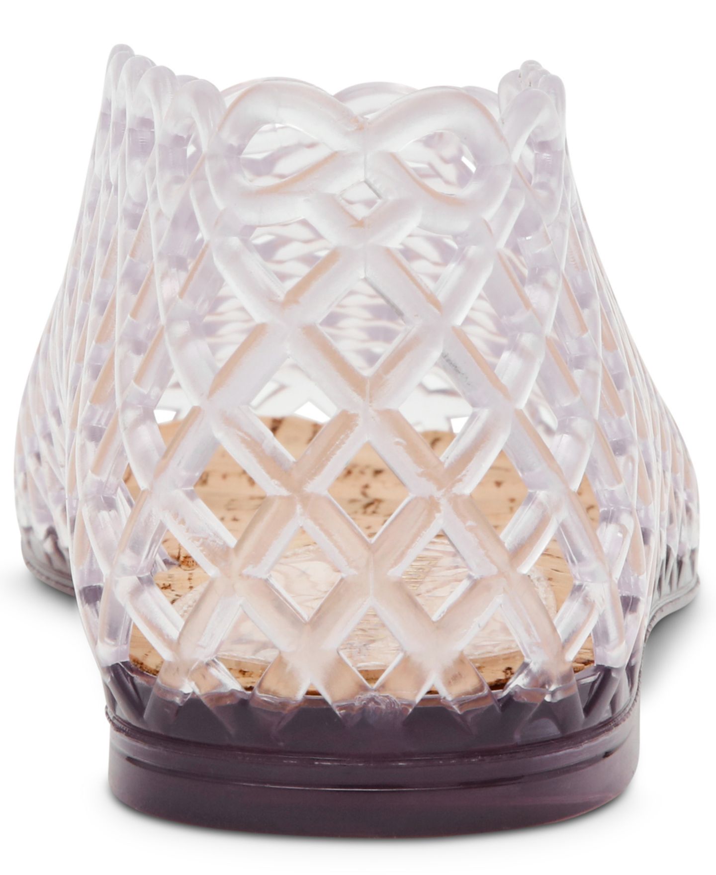 Женские балетки Steve Madden Grove Caged Jelly Slip-On Flats, цвет: Прозрачный — фото 4