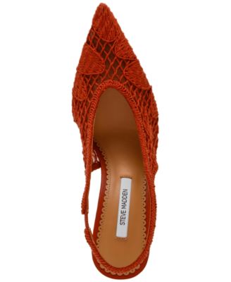 Women's Andromeda-C Crochet Pointed Toe Slingback Pumps