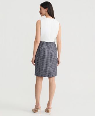 Women's Jacquard-Skirt Sheath Dress