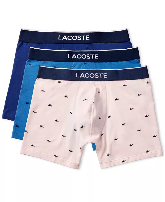 Men's Cotton Stretch Mini-Crocodile Boxer Briefs, 3-Pack - thumbnail 8