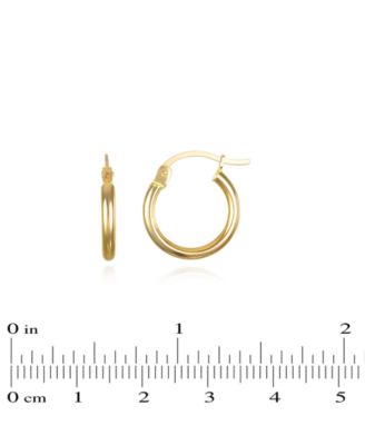 Hoop Earrings in 10k Yellow Gold